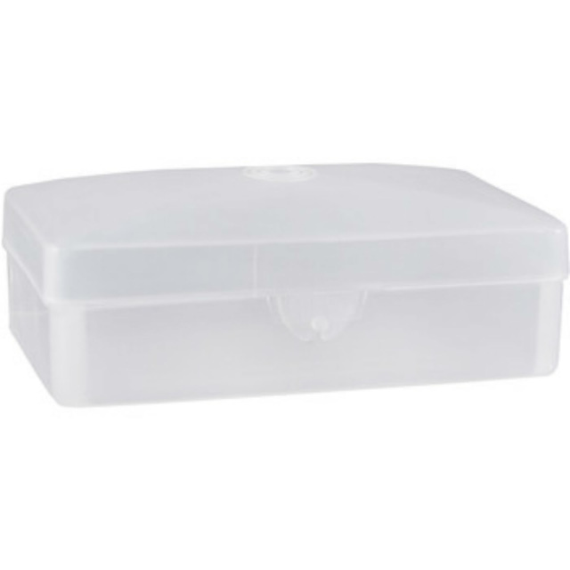 Plastic Clear Soap Dish Holder Case Container Great for